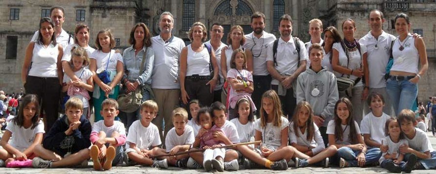 Camino de Santiago Francés organizado en Agosto 2011. Plaza del Obradoiro. Santiago de Compostela.